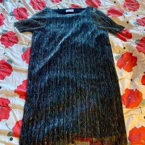 Oak + Fort black and silver dress